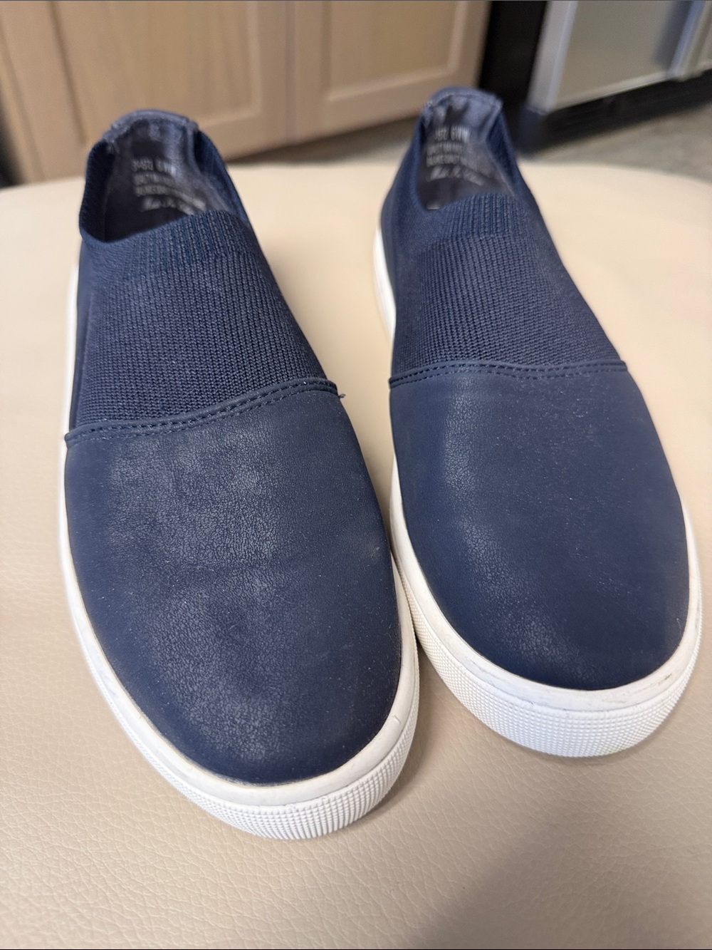 Bella Vita Slip-On Loafers in Navy Blue